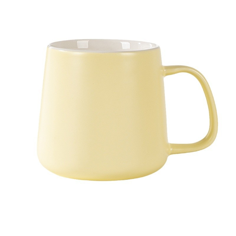 Tasse à café en céramique minimaliste nordique, tasse d'eau avec Logo personnalisé 400ml