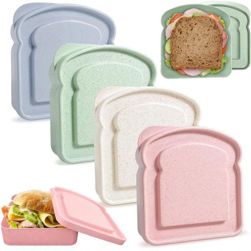 Boîte à lunch sandwich à la paille de blé