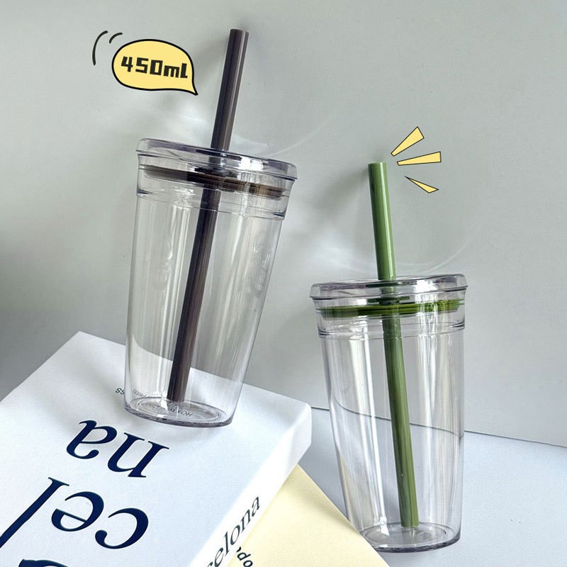 Gobelet en paille PC transparent
