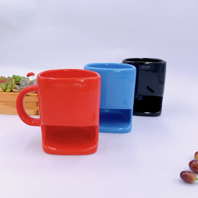 Tasse de poche à biscuits en céramique