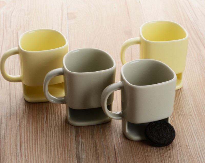 Tasse de poche à biscuits en céramique Tasse de poche à biscuits en céramique