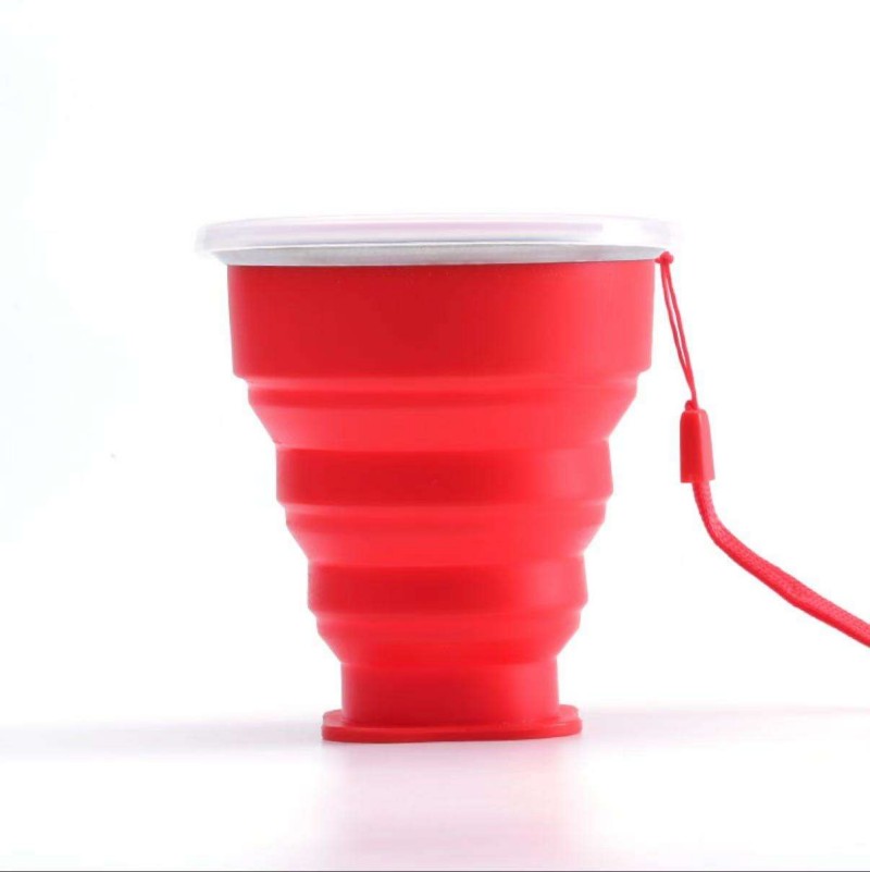 Tasse de voyage pliable portable en silicone