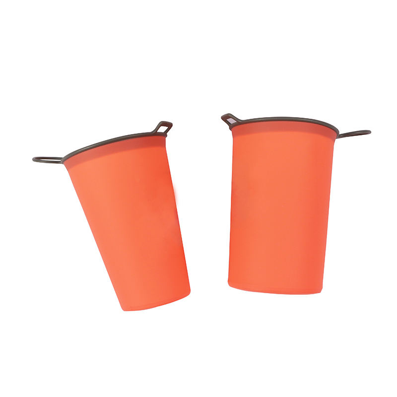 Gobelet à eau pliable en silicone portable réutilisable