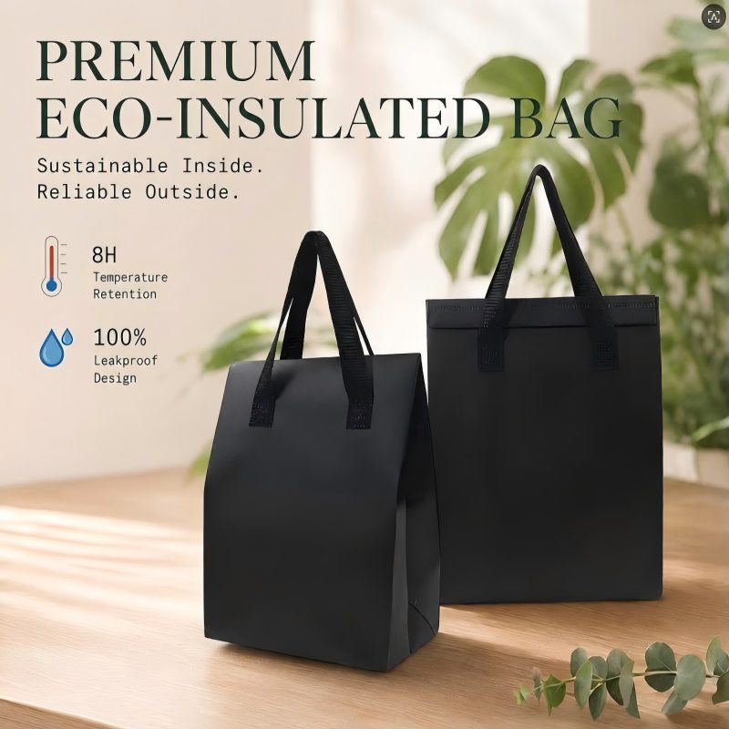 Sac isotherme à emporter non tissé personnalisé