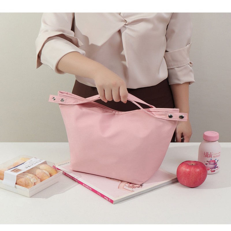 Sac à lunch en nylon pliable avec logo personnalisé