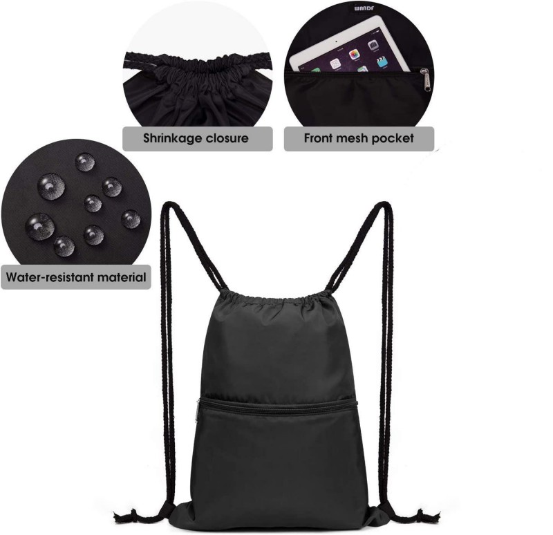 Sac de sport à dos avec cordon de serrage avec logo personnalisé