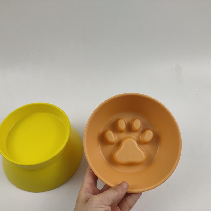 Bol surélevé pour animaux de compagnie en mélamine de fibre de bambou pour l'alimentation de chien de chat Bol surélevé pour animaux de compagnie en mélamine de fibre de bambou pour l'alimentation de chien de chat