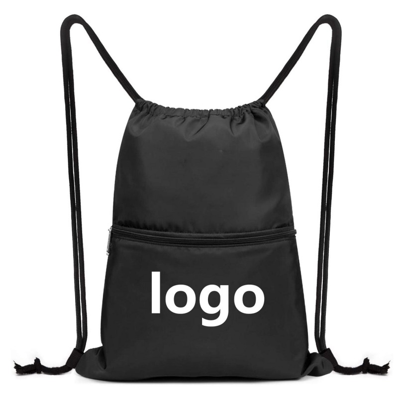 Sac de sport à dos avec cordon de serrage avec logo personnalisé