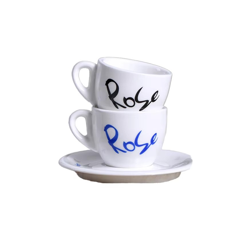 Soucoupe de tasse à expresso en porcelaine imprimée pour cadeau de café