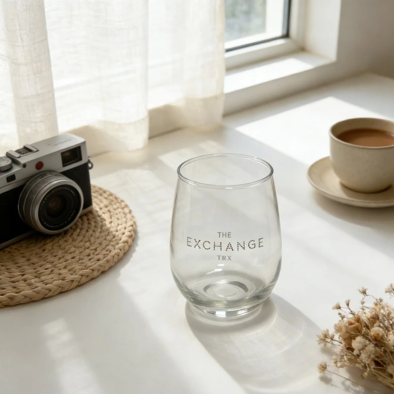 The Exchange Trx Stemless Egg Shaped Glass Tumblers