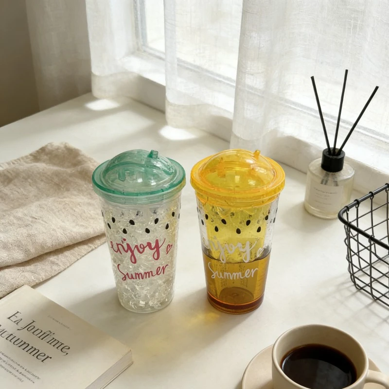 Fun Double Wall Cold Drink Plastic Cups