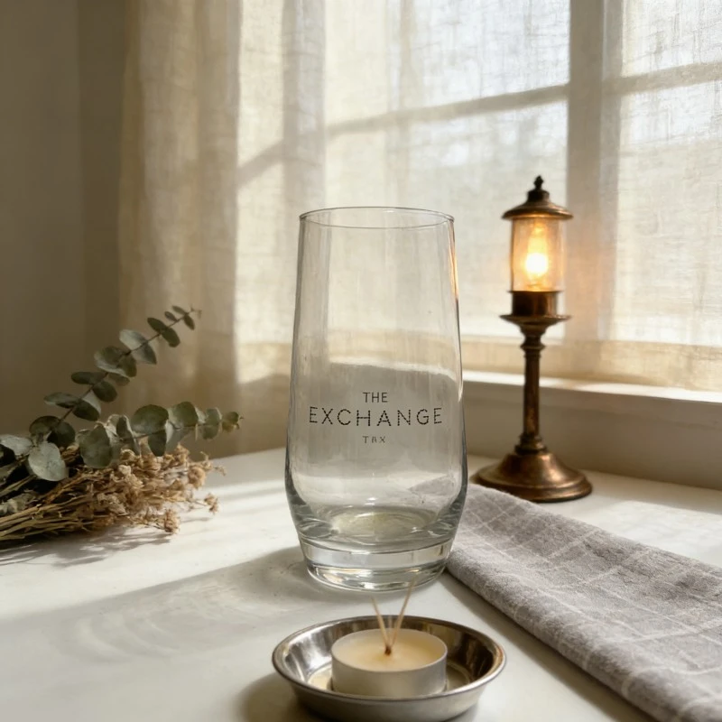 Stemless Conical Glass Tumbler