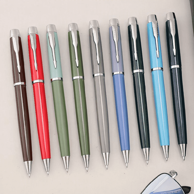 Stylo à bille à clic en métal, Logo personnalisé, stylo cadeau pour bureau d'affaires Stylo à bille à clic en métal, Logo personnalisé, stylo cadeau pour bureau d'affaires