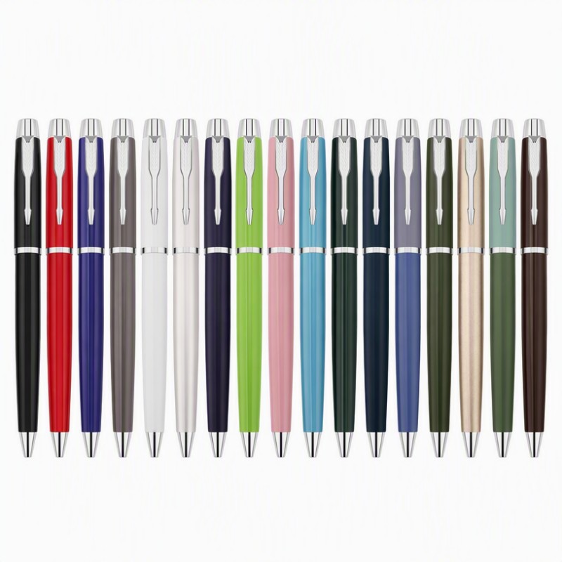Stylo à bille à clic en métal, Logo personnalisé, stylo cadeau pour bureau d'affaires