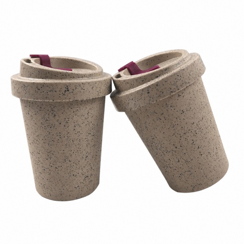 Tasse de voyage réutilisable moulue de café durable de 12 oz Tasse de voyage réutilisable moulue de café durable de 12 oz