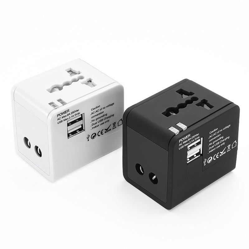Adaptateur de voyage universel avec deux ports USB