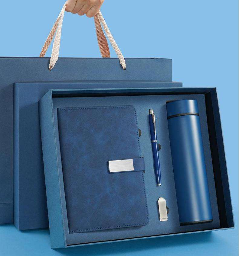 Flacon à vide de stylo de cahier de cadeau d'affaires de logo personnalisé